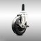 Service Caster 5 Inch 316SS Soft Rubber Wheel Swivel 7/8 Inch Expanding Stem Caster Brake SCC SCC-SS316EX20S514-SRS-TLB-78 - alternate 1